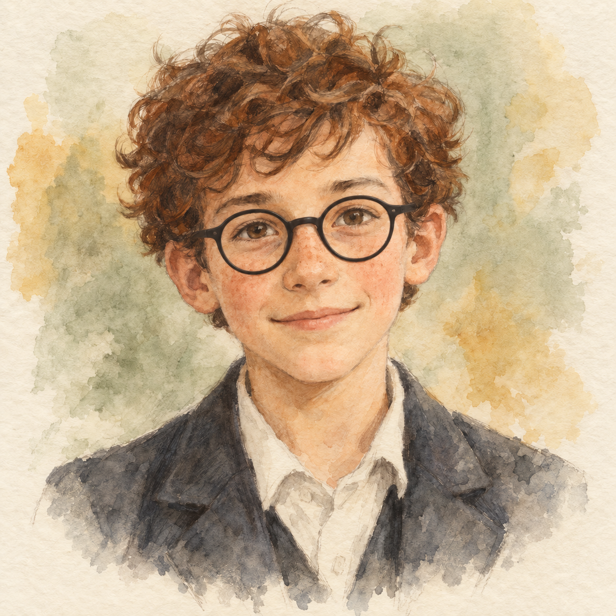 Portrait de Alan à l’aquarelle